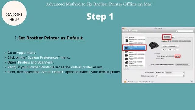 How to Fix [Brother Printer Offline on Mac/OS] смотреть онлайн