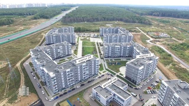 ЖК «Ромашково» — съёмка с воздуха смотреть онлайн