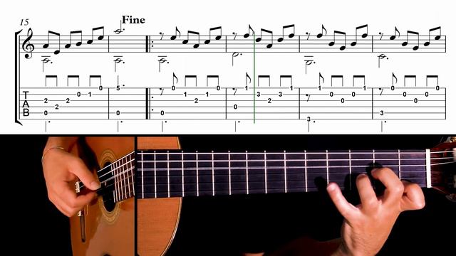 Desiree by Maria Linnemann | Classical Guitar Tutorial + Sheet & Tab смотреть онлайн