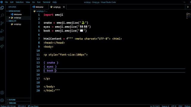 How To Display Emojis In HTML Page Using Python смотреть онлайн