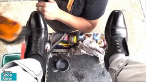 🥰 Love HER Technique 🥰 ASMR Shoe Shine Street #asmr #shoeshine