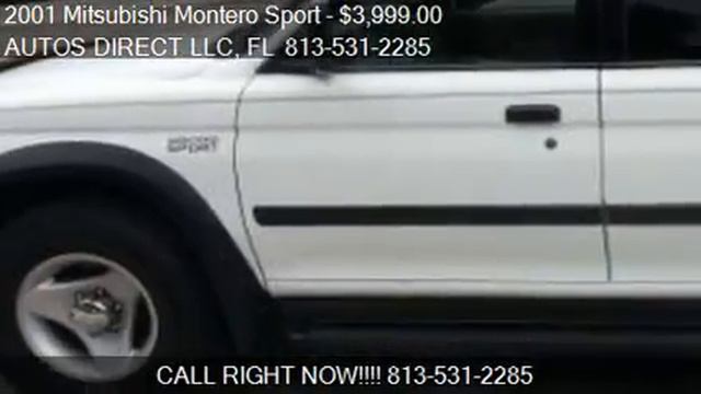2001 Mitsubishi Montero Sport LS 2WD - for sale in Lutz, FL смотреть онлайн