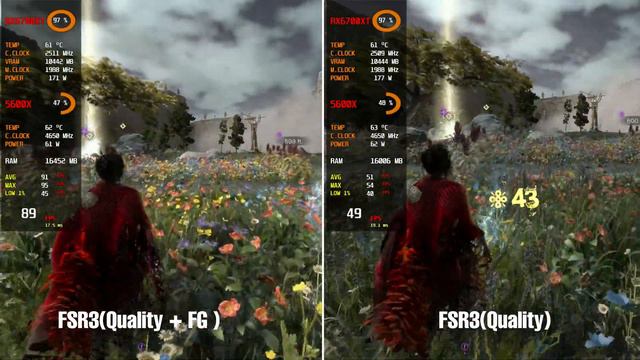 RX6700XT : FSR 3 ON vs OFF at 1440p ULTRA in FORSPOKEN смотреть онлайн