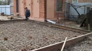 Основание под заливку бетона, на винтовых сваях.