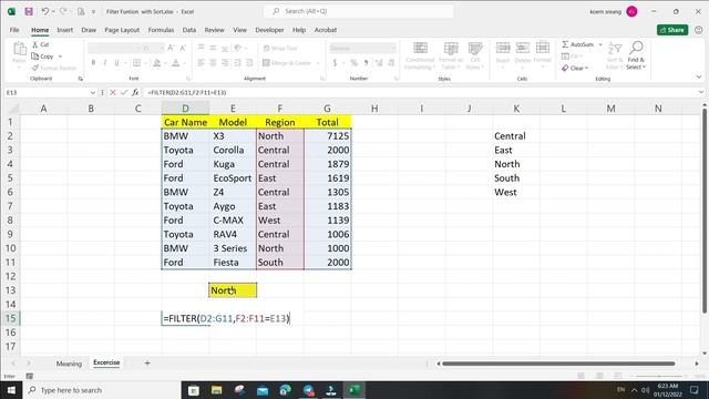 FILTER function | FILTER Function with SORT function in excel смотреть онлайн
