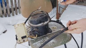 Из компрессора от холодильника сделал своими руками самоделку Получился компрессор для накачки шин