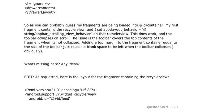 Android : Hiding Toolbar on scroll with recyclerview inside fragment смотреть онлайн
