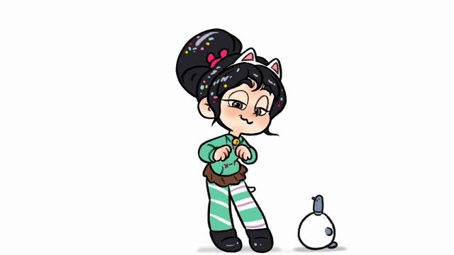 vanellope sad cat dance !? смотреть онлайн
