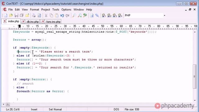 PHP Tutorials Search Engine Part 3 8 смотреть онлайн