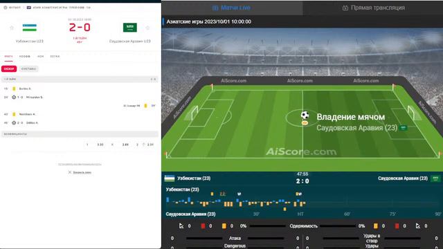 Узбекистан U23 - Саудовская Аравия U23 прямая трансляция смотреть онлайн