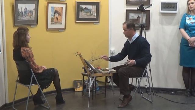 Мастер-класс по акварели "Портрет" смотреть онлайн