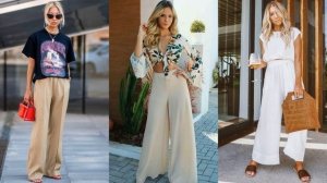 С ЧЕМ НОСИТЬ МОДНЫЕ БРЮКИ ПАЛАЦЦО ЛЕТОМ?