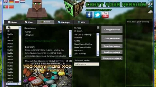 Rich как поставить мод TooManyitems на minecraft 1 5 2 смотреть онлайн