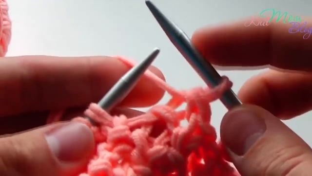 Шарф спицами для начинающих ??❤?#knitmomblog смотреть онлайн