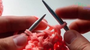 Шарф спицами для начинающих ??❤?#knitmomblog