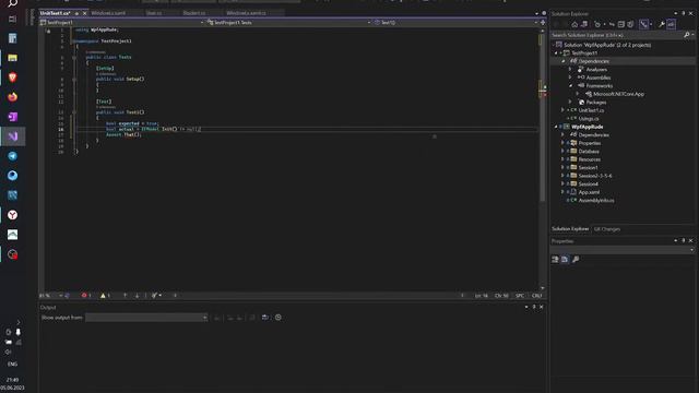 юнит-тест wpf C# смотреть онлайн