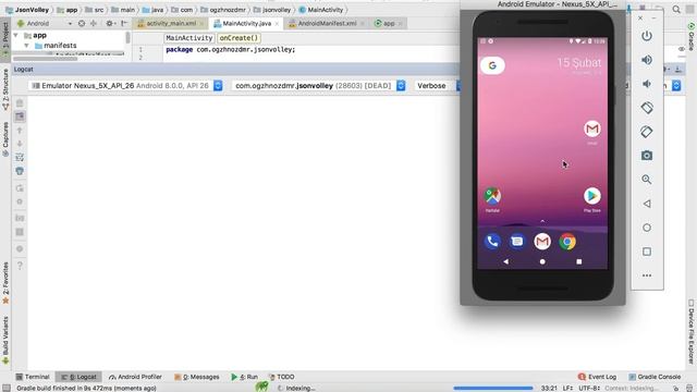 Android JSON Request - Volley Library - 1 смотреть онлайн