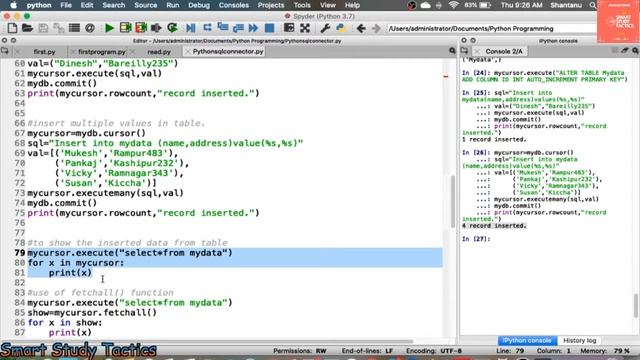 Python to SQL connect Part02| Important queries of SQL|By Prashant Kumar смотреть онлайн