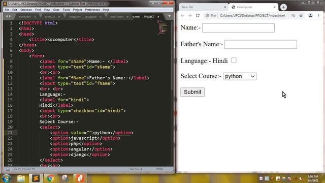label,option,optgroup,select & datalist tag-HTML5 смотреть онлайн