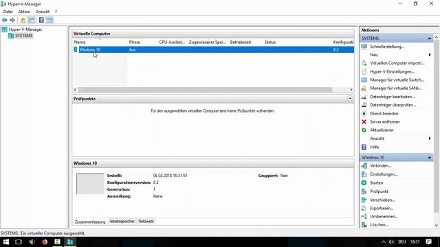 Hyper-V Windows 10 installieren [Virtuelle Machine] смотреть онлайн