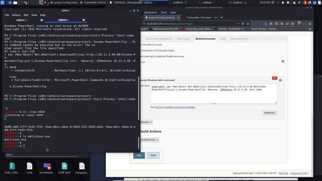 TryHackMe - Alfred - Jenkins Exploitation смотреть онлайн