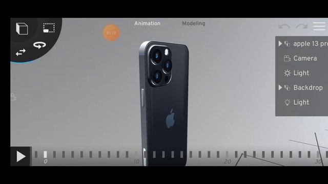 iPhone 13 pro max product animation in Prisma 3d | Panda pixels. смотреть онлайн