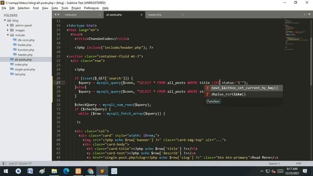 Search and Display data from MySQL database using PHP in Hindi | Web Development for Beginner смотреть онлайн
