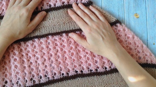 СП Шалемания Осень \ 3 отчет \ Шаль из Ализе реал 40 готова