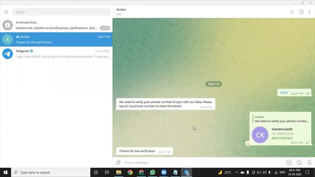 Telegram Integration with Salesforce - ValueText смотреть онлайн