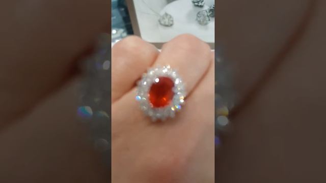 Оранжевый сапфир камень padparadscha sapphire. Кольцо с оранжевым сапфиром. смотреть онлайн