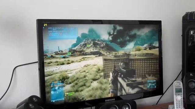 Battlefield 3 Gameplay / Fps test Using Geforce Gtx 550 ti 28 - 30 fps Max settings смотреть онлайн