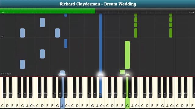 Richard Clayderman - Dream Wedding Piano Tutorial with Sheet Music (Easy ver.) смотреть онлайн