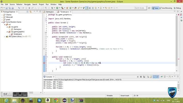 Java Game Programming - Episode 4 - Rendering Pixels! смотреть онлайн