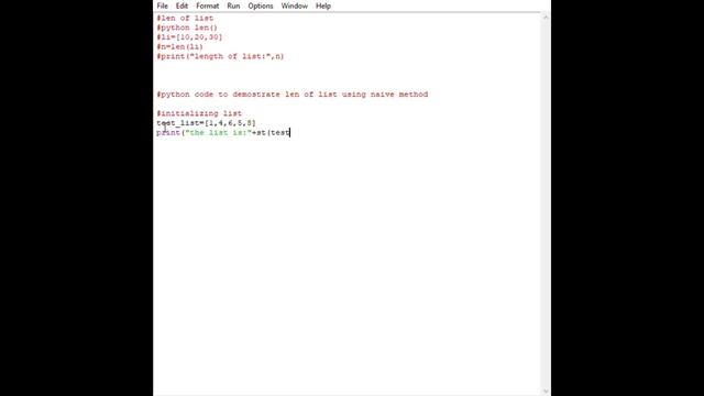 # Python program To find Length of list using #2 method смотреть онлайн