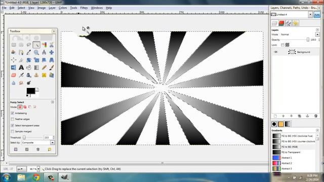 How to make a starburst brush with Gimp смотреть онлайн