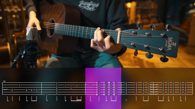 Красивый риф на акустике с табами: Billy Strings - Away from the mire. смотреть онлайн