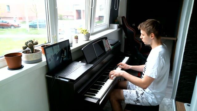 Океан Эльзы - Обiйми - short piano cover смотреть онлайн
