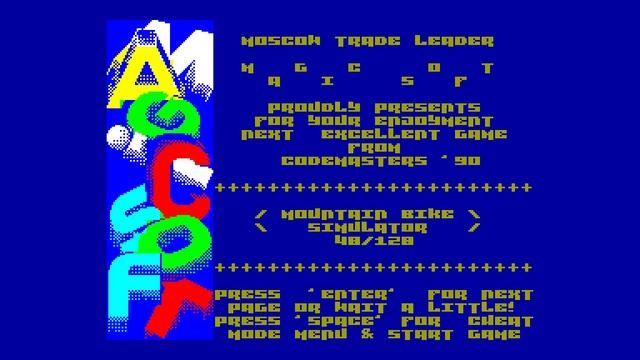 Mountain Bike Simulator Crack Intro - Magic Soft [#zx spectrum] смотреть онлайн