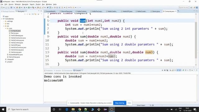 Method overloading in java | Java programming tutorial for beginners ! смотреть онлайн