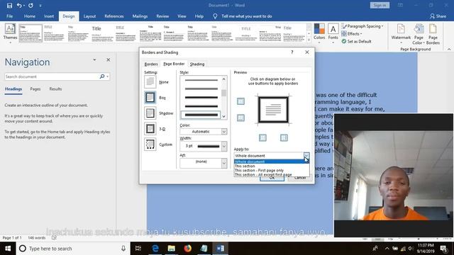 Namna ya kuweka Border na Background Color - Microsoft Word смотреть онлайн