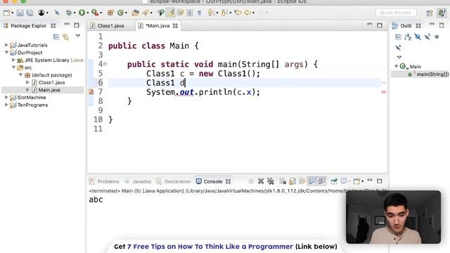 Java Classes - How To Use Classes in Java #72 смотреть онлайн