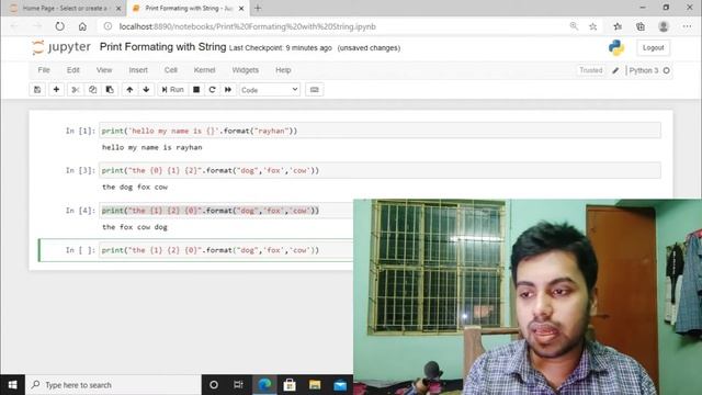 Python Print Formating with Strings | dot format | f string | Python Bangla Tutorial #8 смотреть онлайн