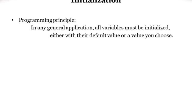 1.06 Initialization and assignment смотреть онлайн