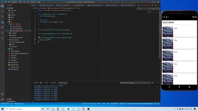 Flutter News App with Newsapi.org - Bloc Pattern Architecture смотреть онлайн