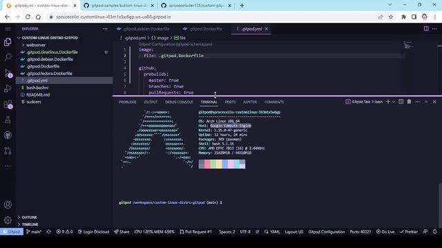 I use Arch BTW inside #gitpod смотреть онлайн
