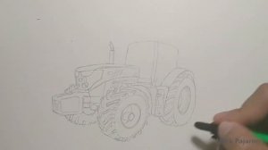 How to Draw a John Deere Tractor