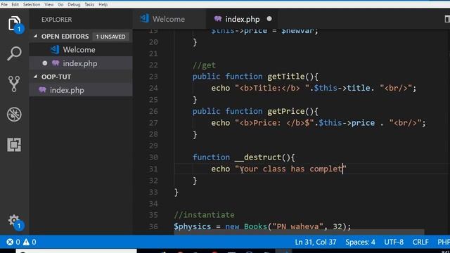 7. What is a destructor in object oriented programming in PHP смотреть онлайн