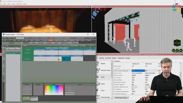 Capture DMX Controlled Cameras And Scenery