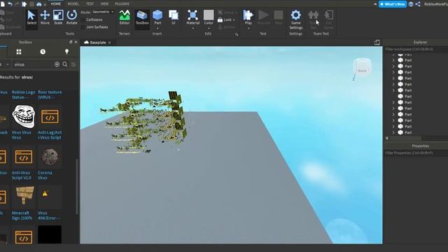 Destroying Roblox Studio with Viruses смотреть онлайн