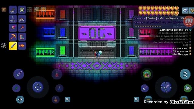 Сервер со всем предметами в Terraria 1.4.4.9 на телефон. смотреть онлайн